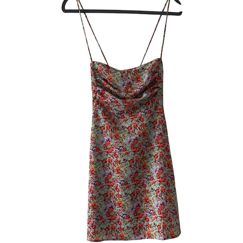 Beginning Boutique‎ Floral Spaghetti-Strap Dress 10